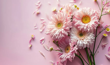 Beautiful flowers Valentine's Day. Romantic background with flowers for birthday, wedding. Spring background with flowersの素材