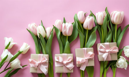 Beautiful flowers Valentine's Day. Romantic background with flowers for birthday, wedding. Spring background with flowersの素材