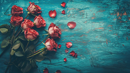 Beautiful flowers Valentine's Day. Romantic background with flowers for birthday, wedding. Spring background with flowersの素材