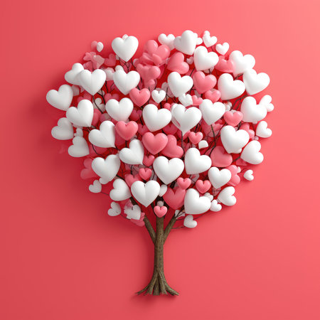 Romantic background for Valentine's Dayの素材