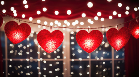 Romantic background for Valentine's Dayの素材