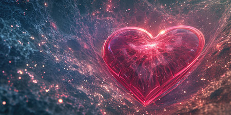 Romantic heart background for Valentine's Dayの素材