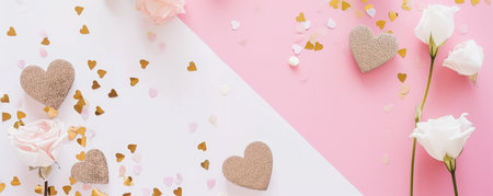 Romantic background for Valentine's Dayの素材