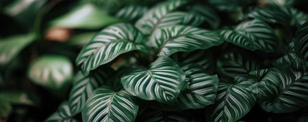 Abstract green leaf texture, nature background, tropical leaf. closeup nature view of green leaf and palms background.の素材