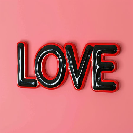 Love Poster. Love text and Romantic holiday background for Valentine's Day, Mother's Day, international Women's Day. March 8. birthdayの素材