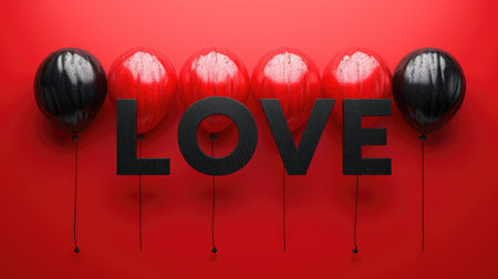 Love Poster. Love text and Romantic holiday background for Valentine's Day, Mother's Day, international Women's Day. March 8. birthdayの素材