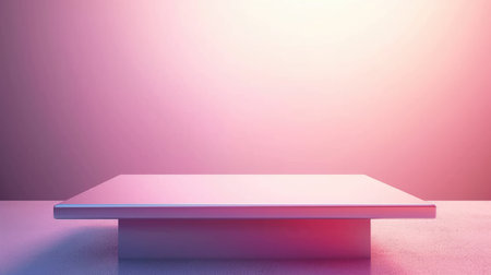 Podium in the background. Studio podium for product advertising. Stage stand. Blank podium. Display platformの素材