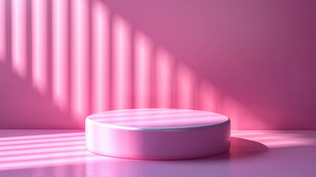 Podium in the background. Studio podium for product advertising. Stage stand. Blank podium. Display platformの素材