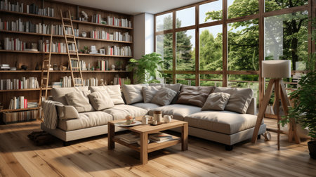 Sofa in room interior designの素材