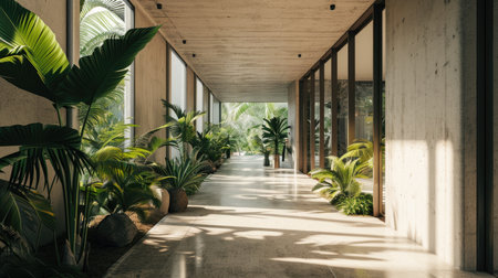 empty hallwayの素材