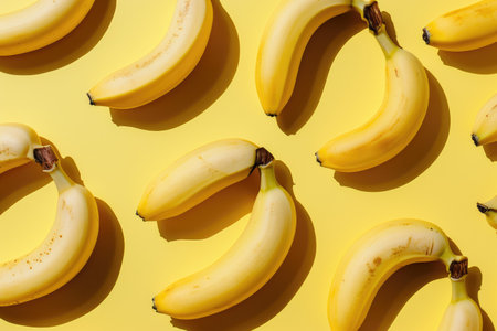 Yellow banana pattern backgroundの素材