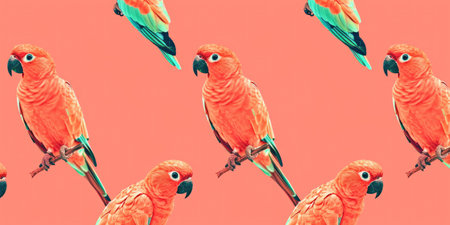 Parrot pattern backgroundの素材