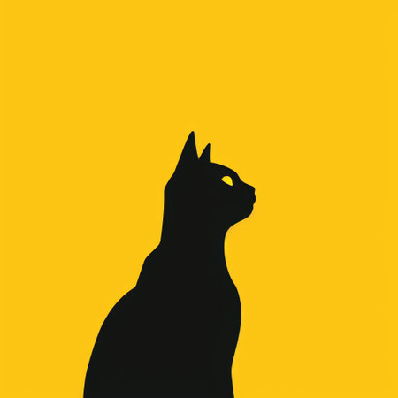 cat black colorの素材