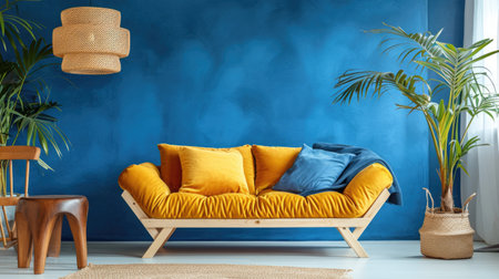 Sofa. Interior of modern sofa minimal designの素材