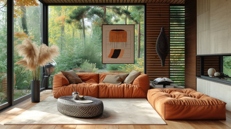 Sofa. Interior of modern sofa minimal designの素材