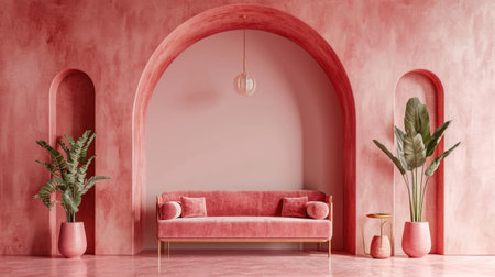 Sofa. Interior of modern sofa minimal designの素材