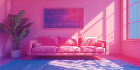 Sofa. Interior of modern sofa minimal designの素材