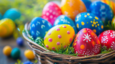 easter holiday backgroundの素材