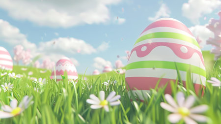 easter holiday backgroundの素材