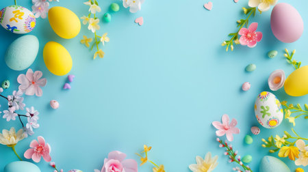 easter holiday backgroundの素材