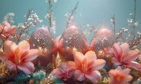 easter holiday backgroundの素材