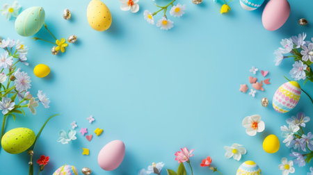 easter holiday backgroundの素材
