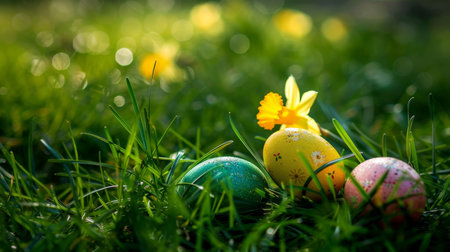 easter holiday backgroundの素材