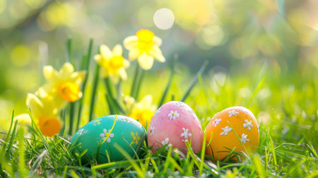 easter holiday backgroundの素材