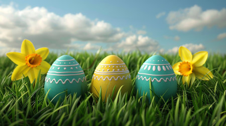 easter holiday backgroundの素材