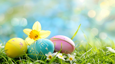 easter holiday backgroundの素材