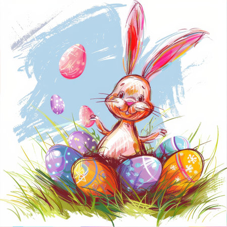 easter holiday backgroundの素材