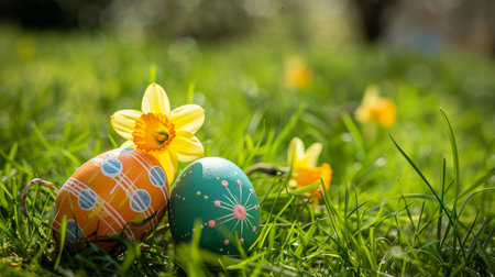 easter holiday backgroundの素材