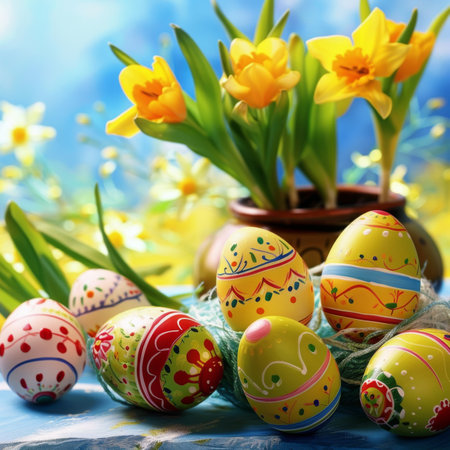 easter holiday backgroundの素材