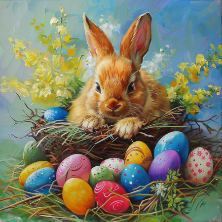 easter holiday backgroundの素材