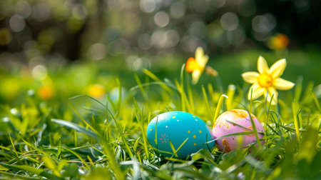 easter holiday backgroundの素材