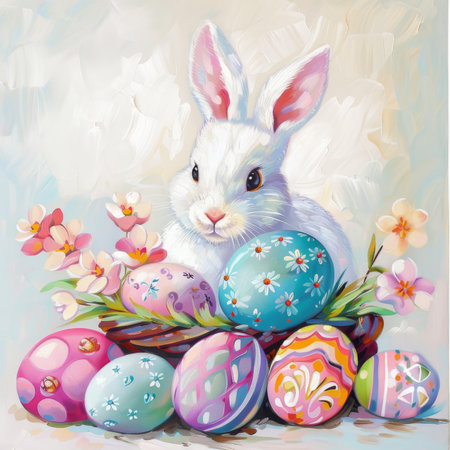 easter holiday backgroundの素材