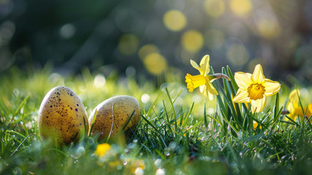 easter holiday backgroundの素材