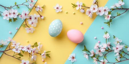 easter holiday backgroundの素材