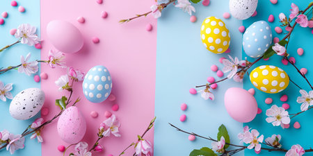 easter holiday backgroundの素材