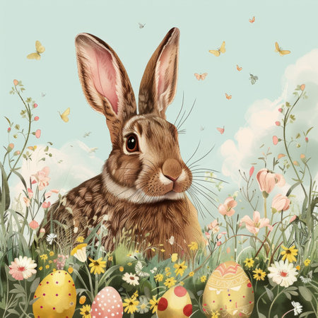 easter holiday backgroundの素材