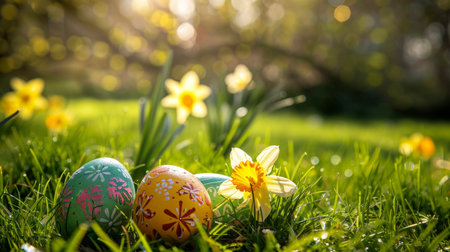 easter holiday backgroundの素材
