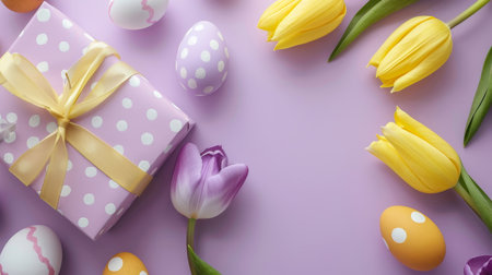 easter holiday backgroundの素材