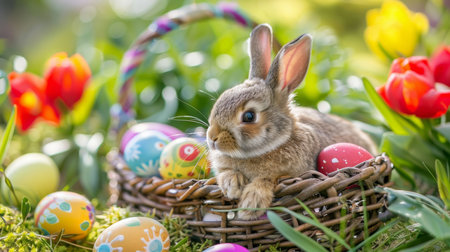 easter holiday backgroundの素材