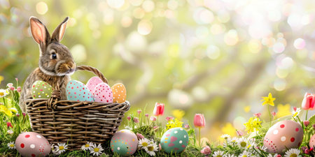 easter holiday backgroundの素材