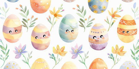 easter holiday backgroundの素材