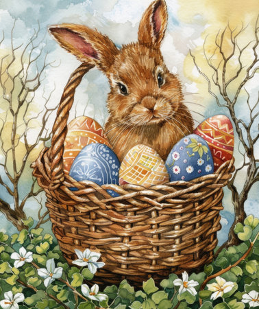 easter holiday backgroundの素材