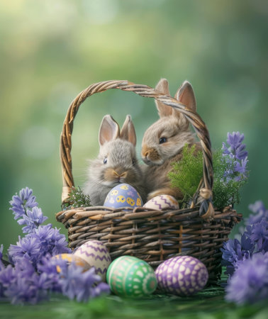 easter holiday backgroundの素材