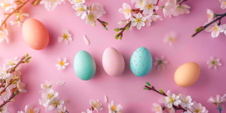 easter holiday backgroundの素材