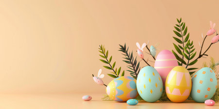 easter holiday backgroundの素材