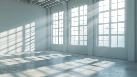 empty room light window old house, tone pastelの素材